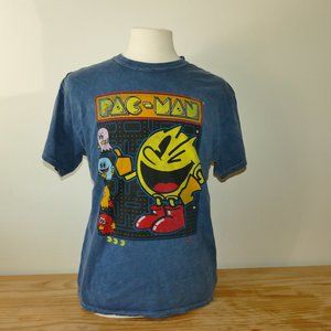 PAC MAN Cotton Blue T-Shirt Size M by Fifth Sun